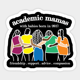 AcaMamas 2017 REVISED VERSION 2 White Font Sticker